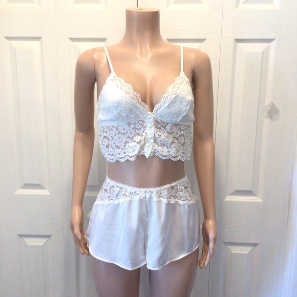 NWOT Seductivewear by Cinema Etoile Athena Lace Soft Cup Bralette & Short Set M - Picture 3 of 15